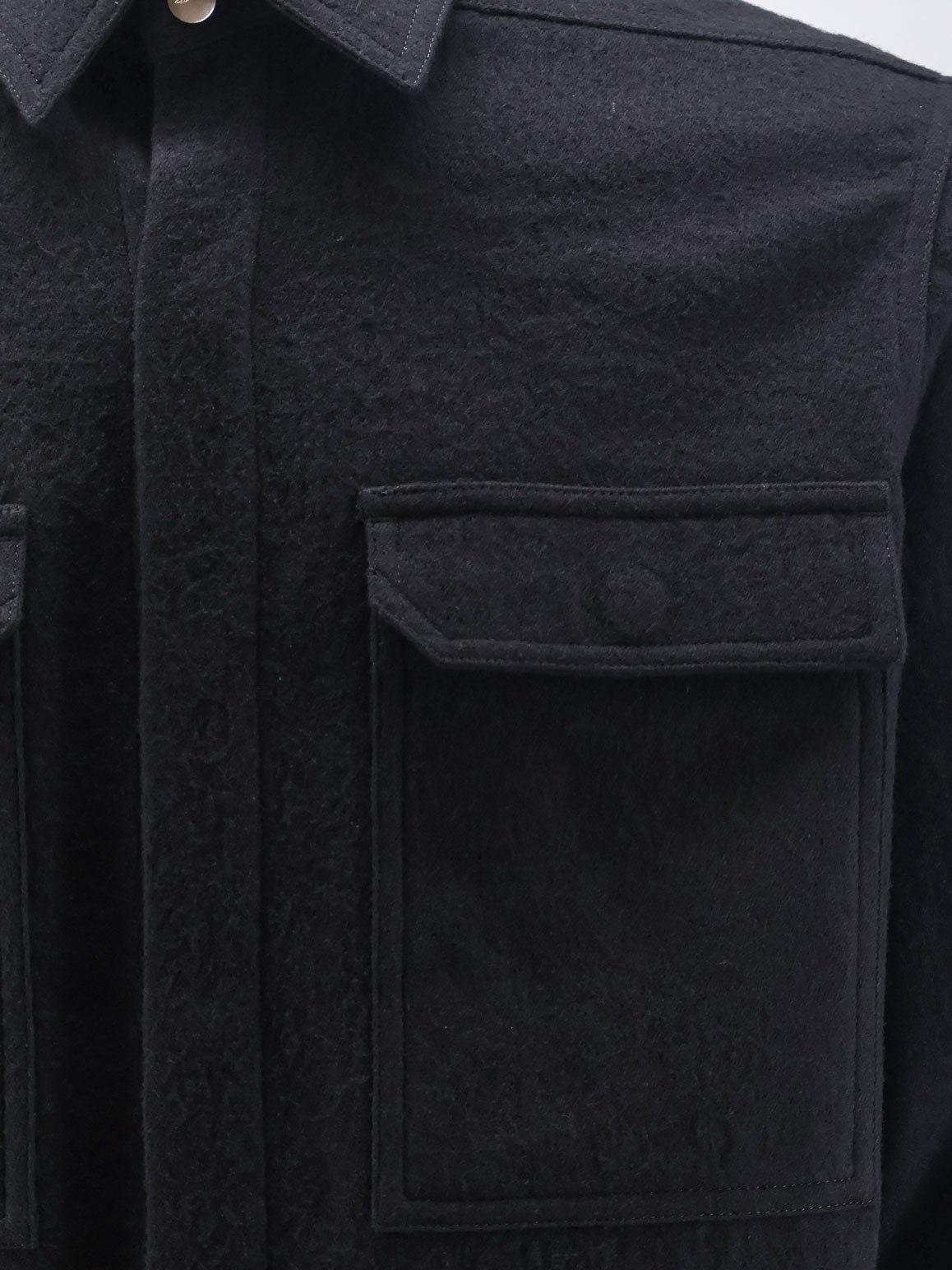 RICK OWENS - Cotton and Wool Outershirt