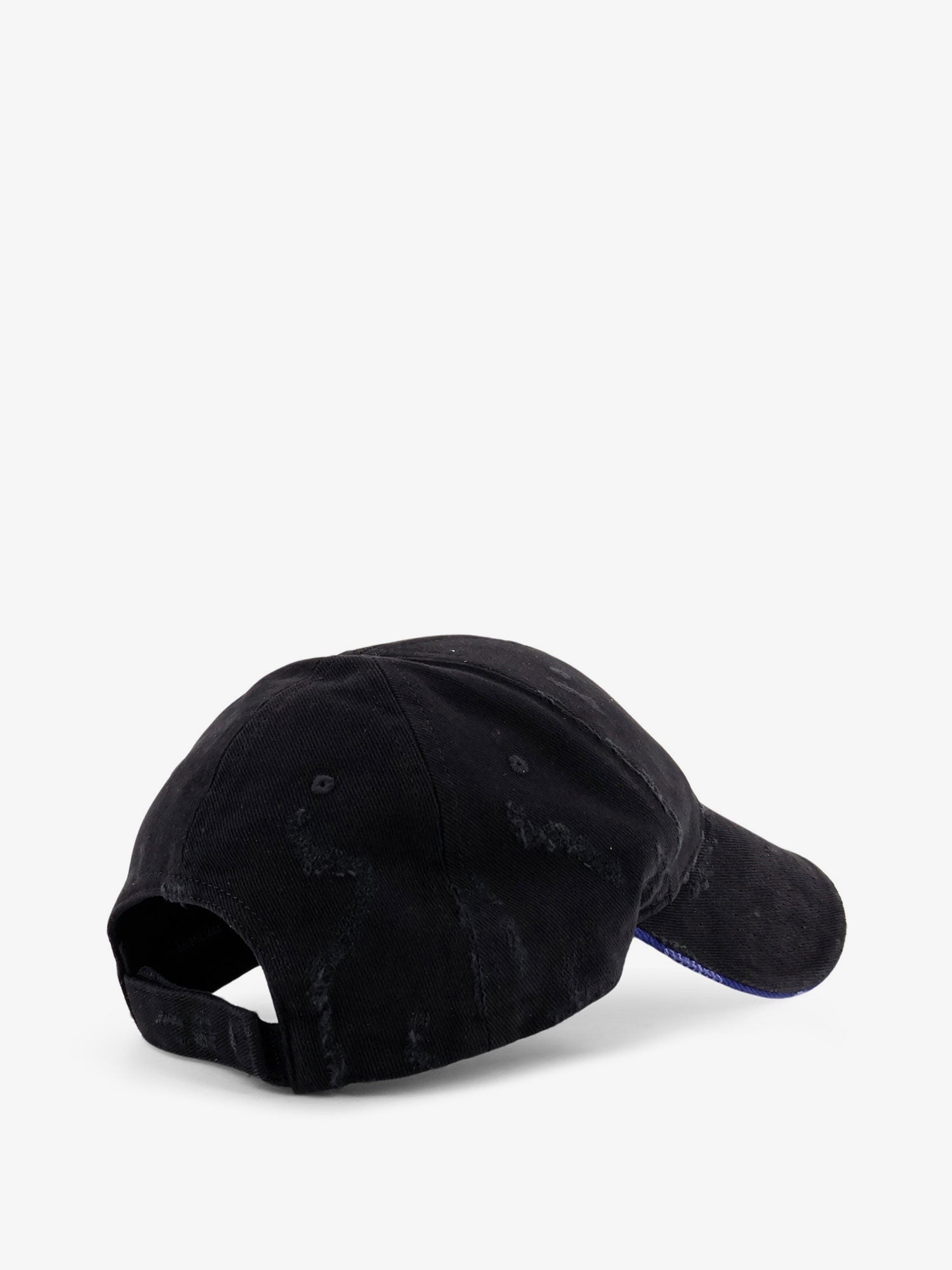 Cotton baseball hat with distressed effect