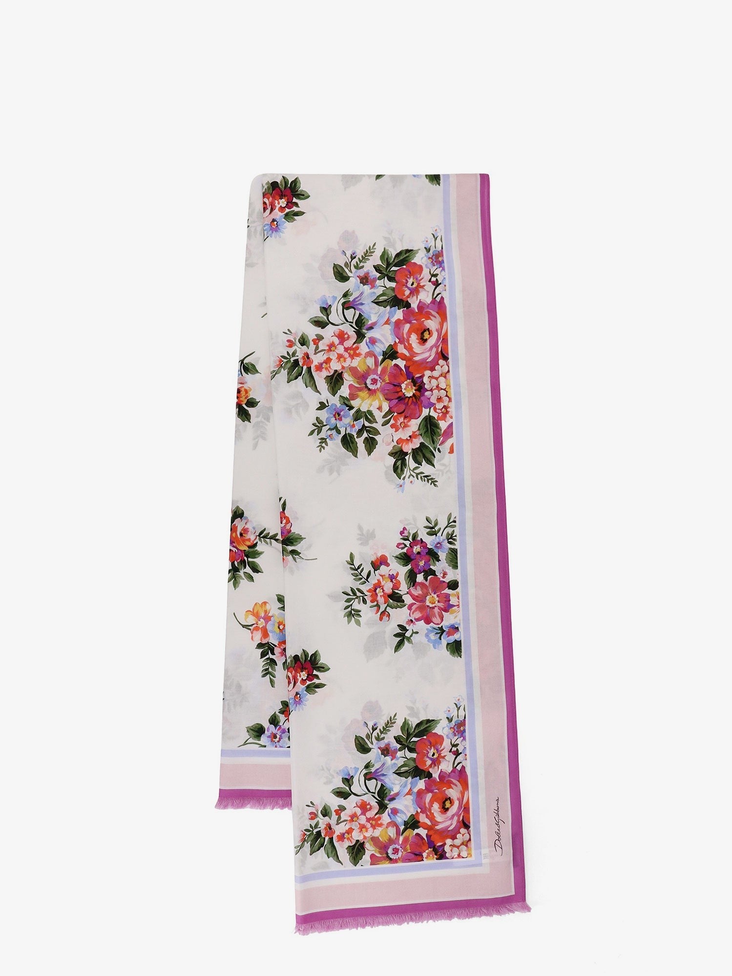 Dolce & Gabbana - Cotton beach wrap with floral print