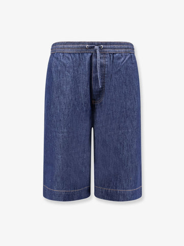 LOEWE - Cotton bermuda shorts with Anagram logo on the back