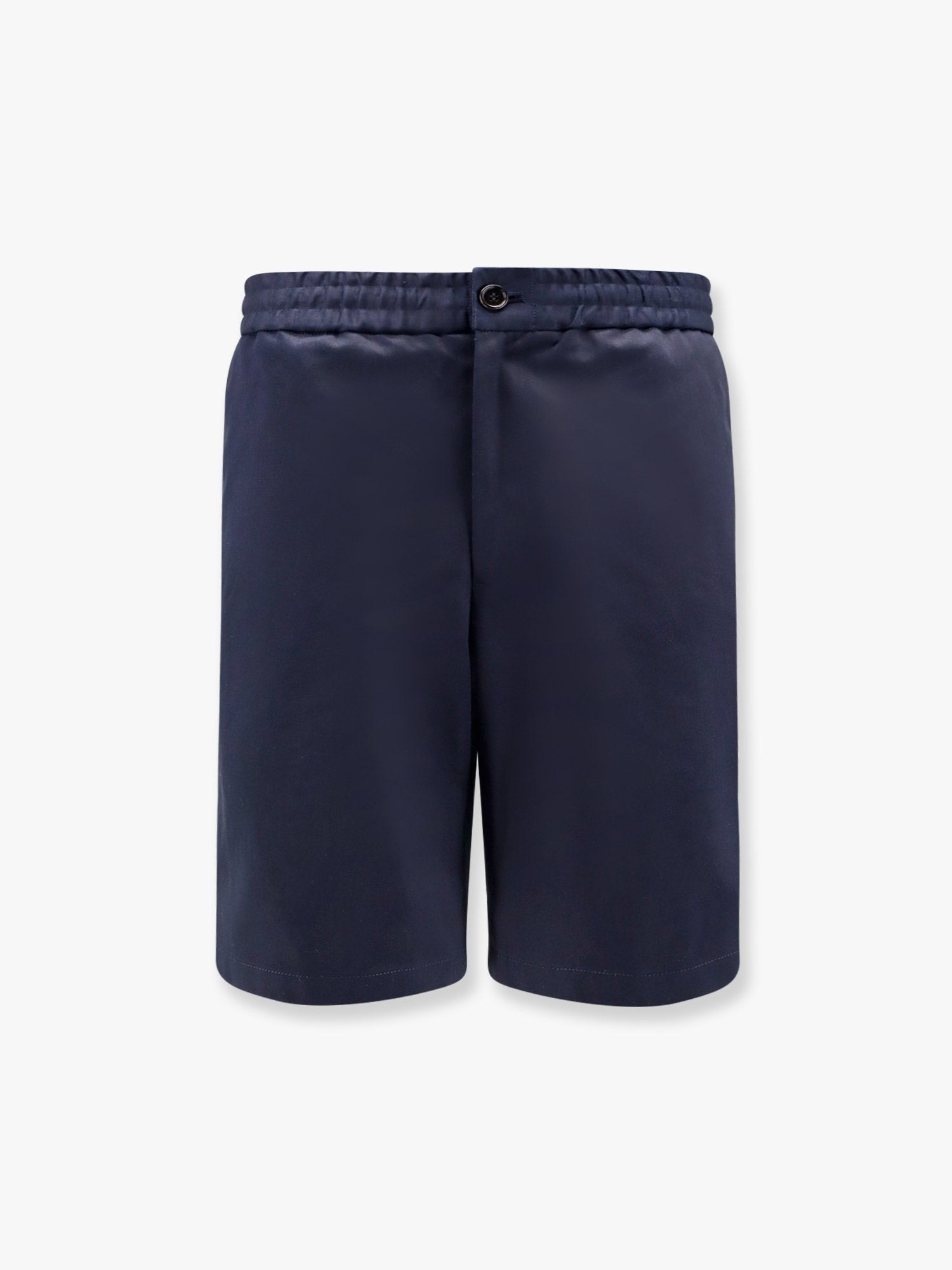 Cotton bermuda shorts with elastic detail