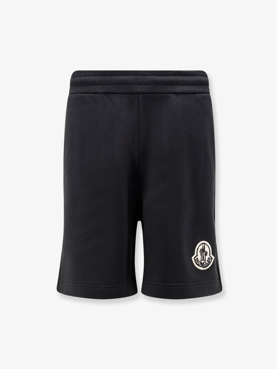 Moncler - Cotton bermuda shorts with front logo patch cotton-bermuda-shorts-with-front-logo-patch