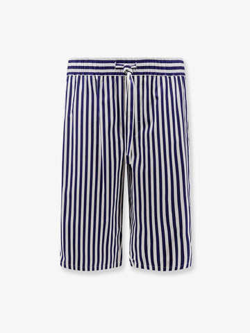 Dolce & Gabbana Cotton bermuda shorts with striped motif