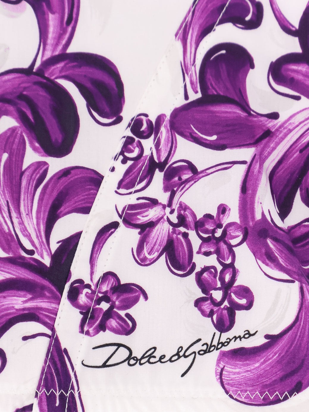 Cotton blend bustier top with Maiolica print