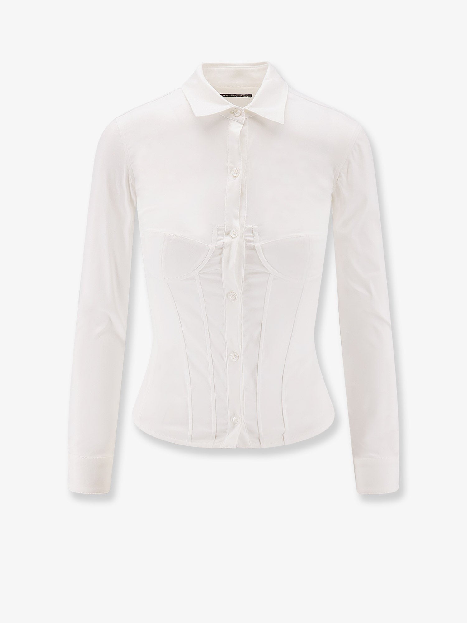 Cotton blend corset shirt