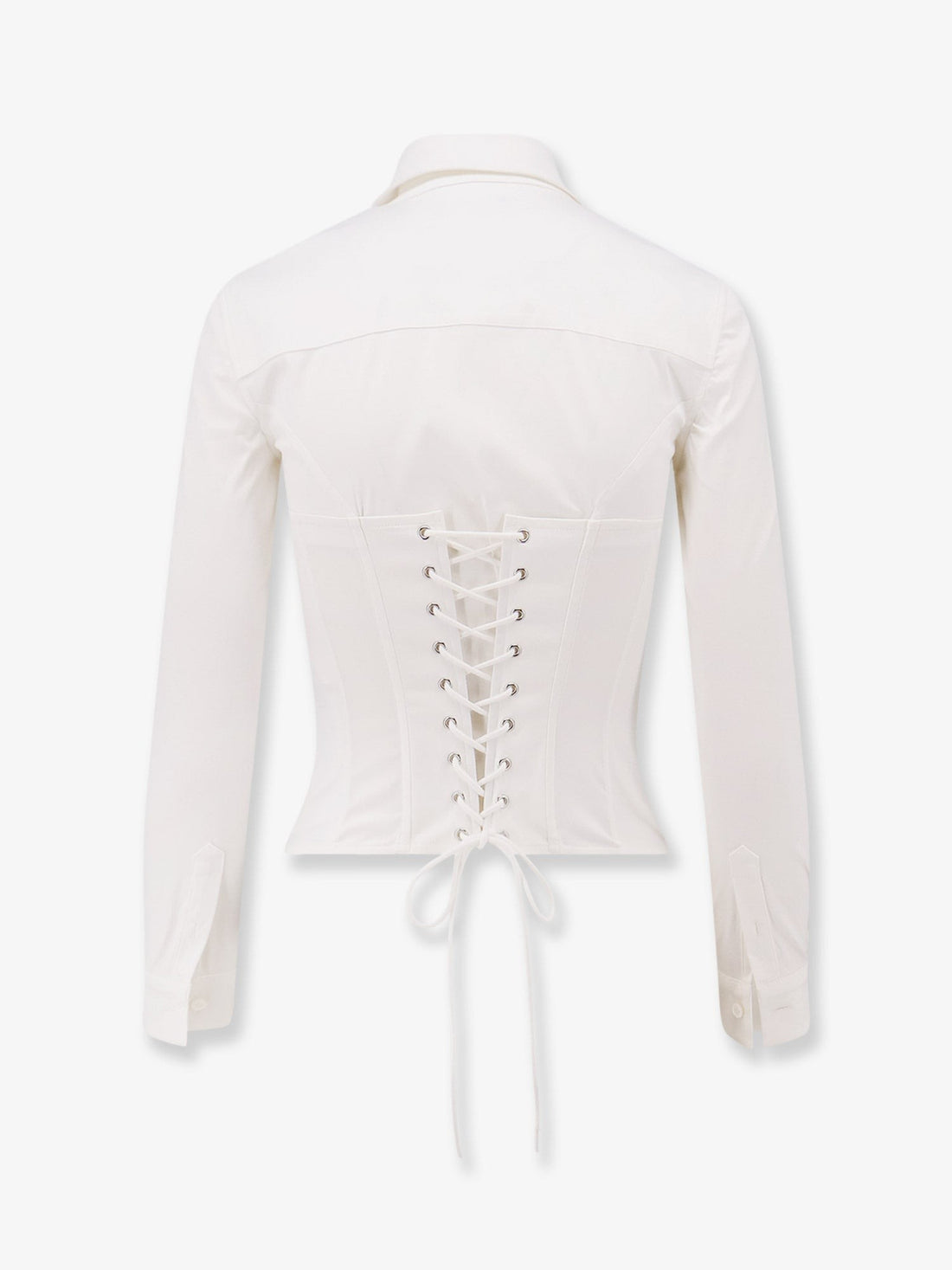 Cotton blend corset shirt