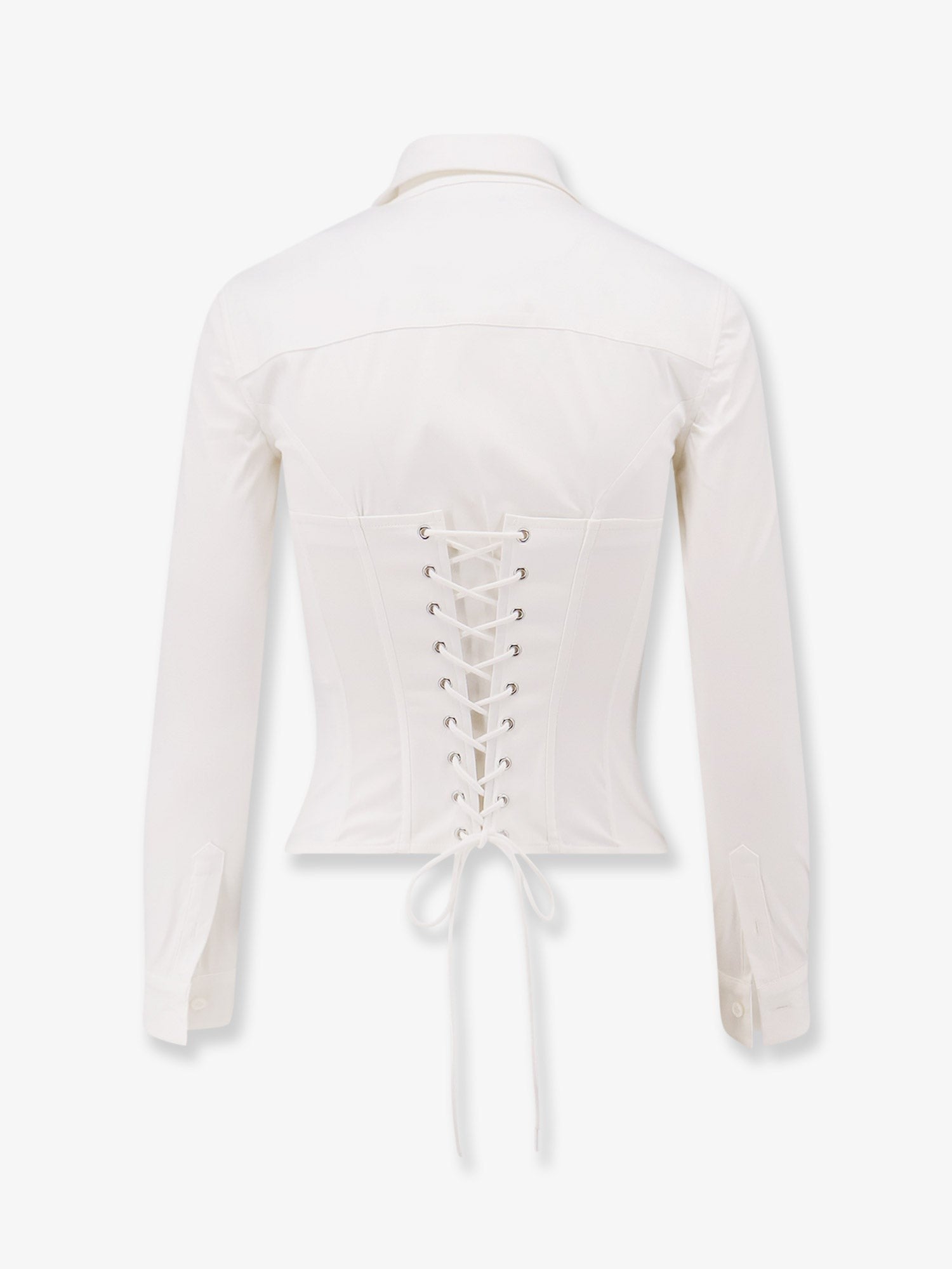 Cotton blend corset shirt