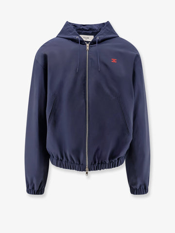 Celine - Cotton blend hooded jacket