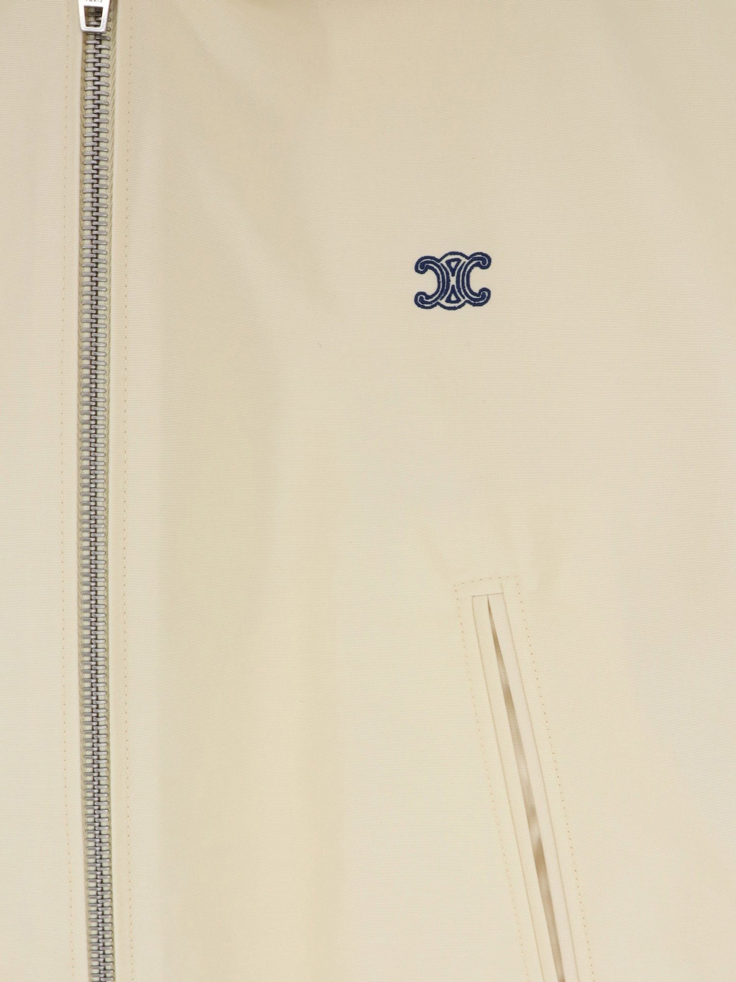 Celine - Cotton blend jacket with logo cotton-blend-jacket-with-logo_550e4b14-52f9-4874-8df3-7239eec85dcb