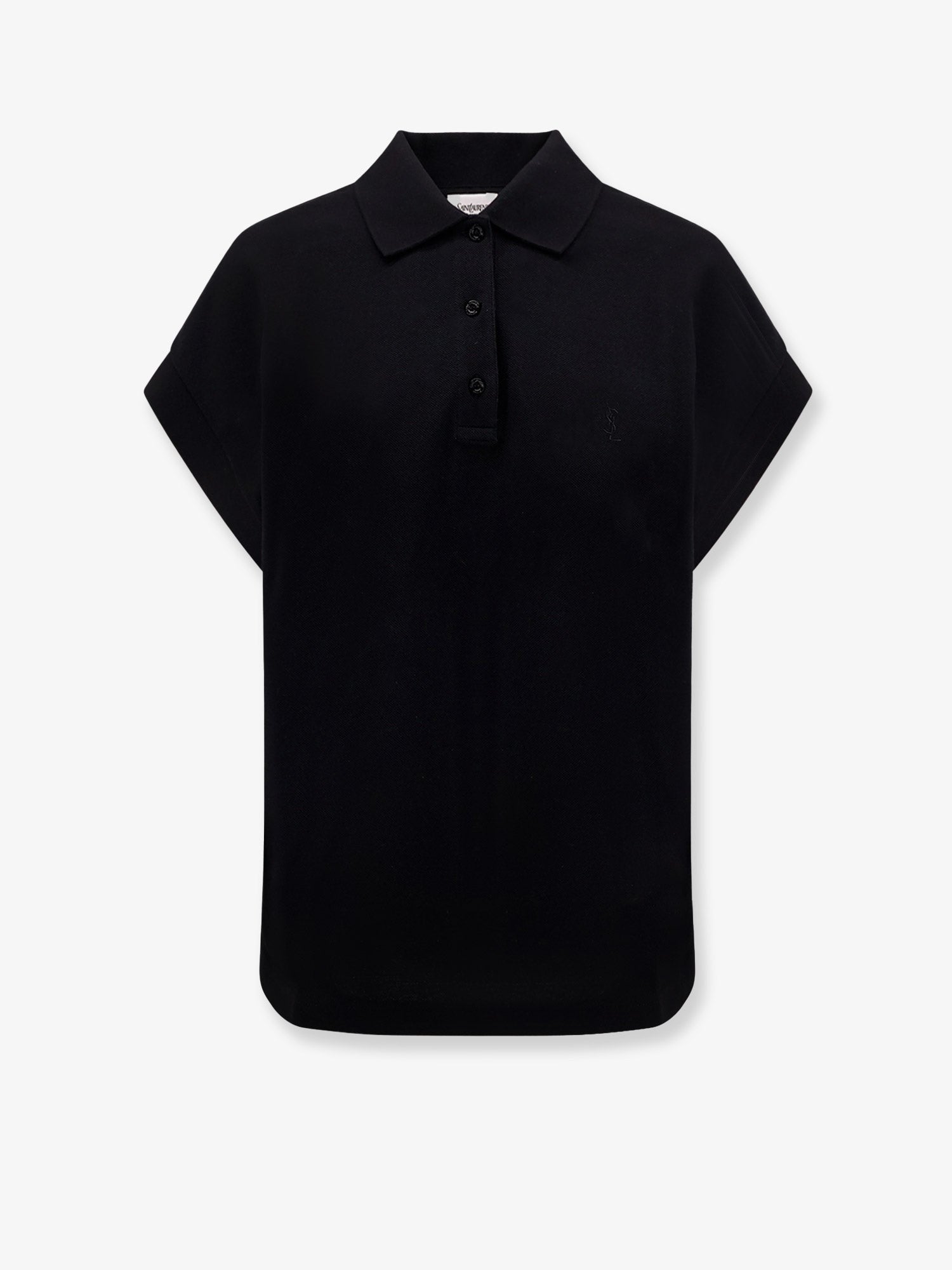 Cotton blend polo shirt with logo