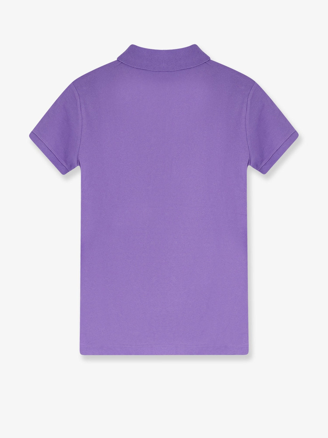 Cotton blend polo with embroidered logo