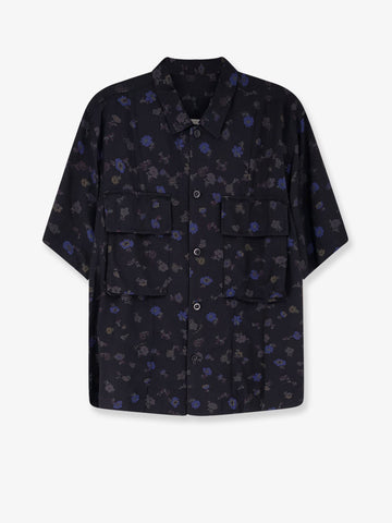 SACAI Cotton blend shirt with floral print