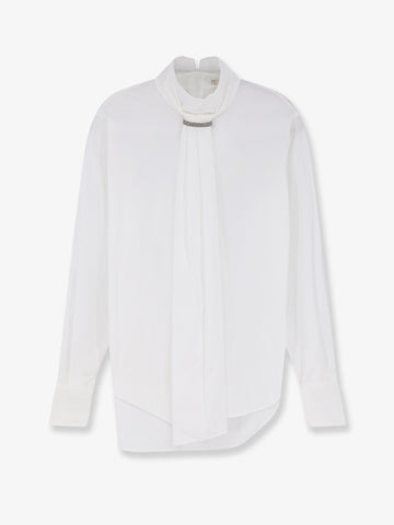 Brunello Cucinelli - Cotton blend shirt with Monili detail