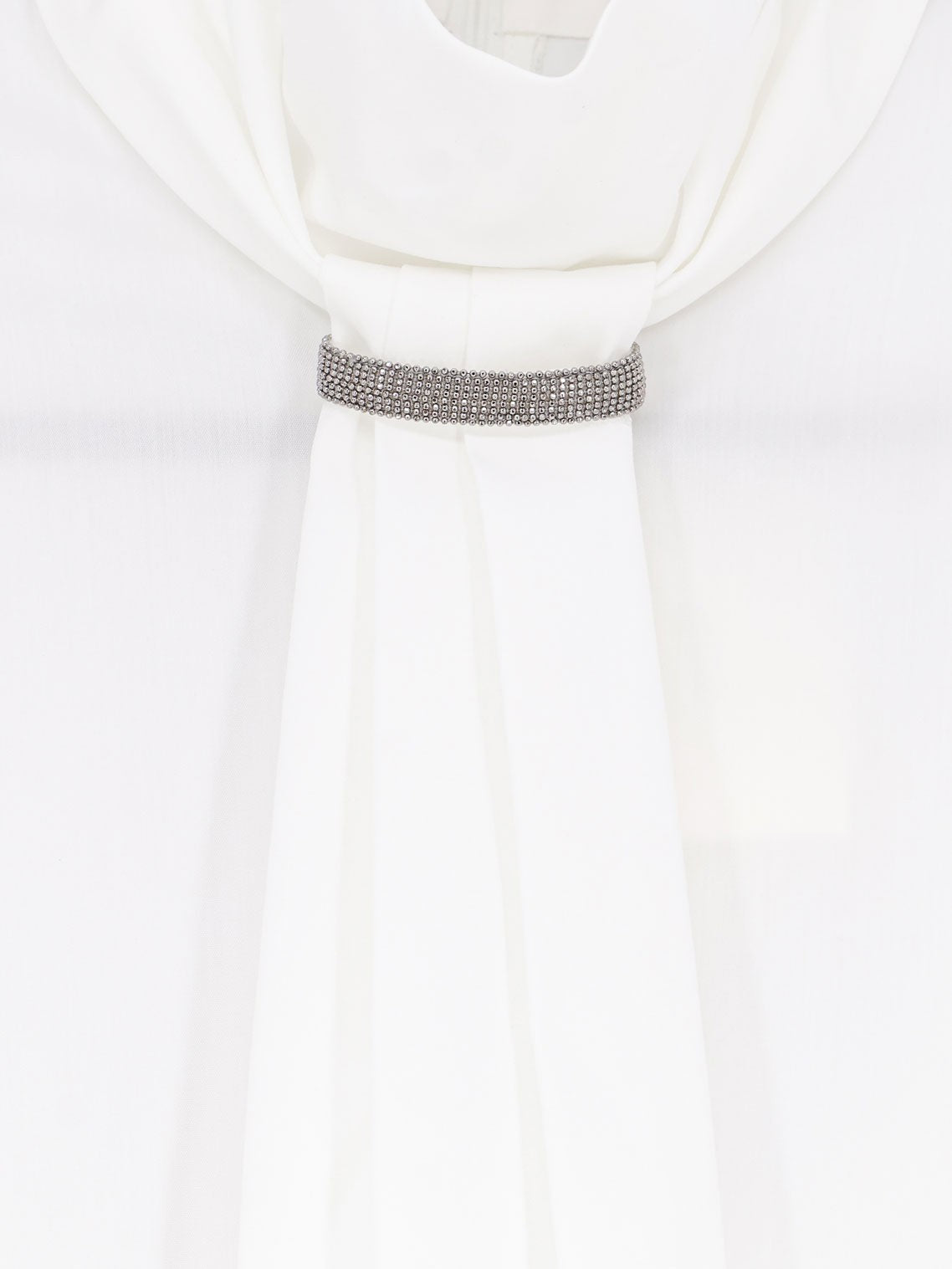 Brunello Cucinelli - Cotton blend shirt with Monili detail