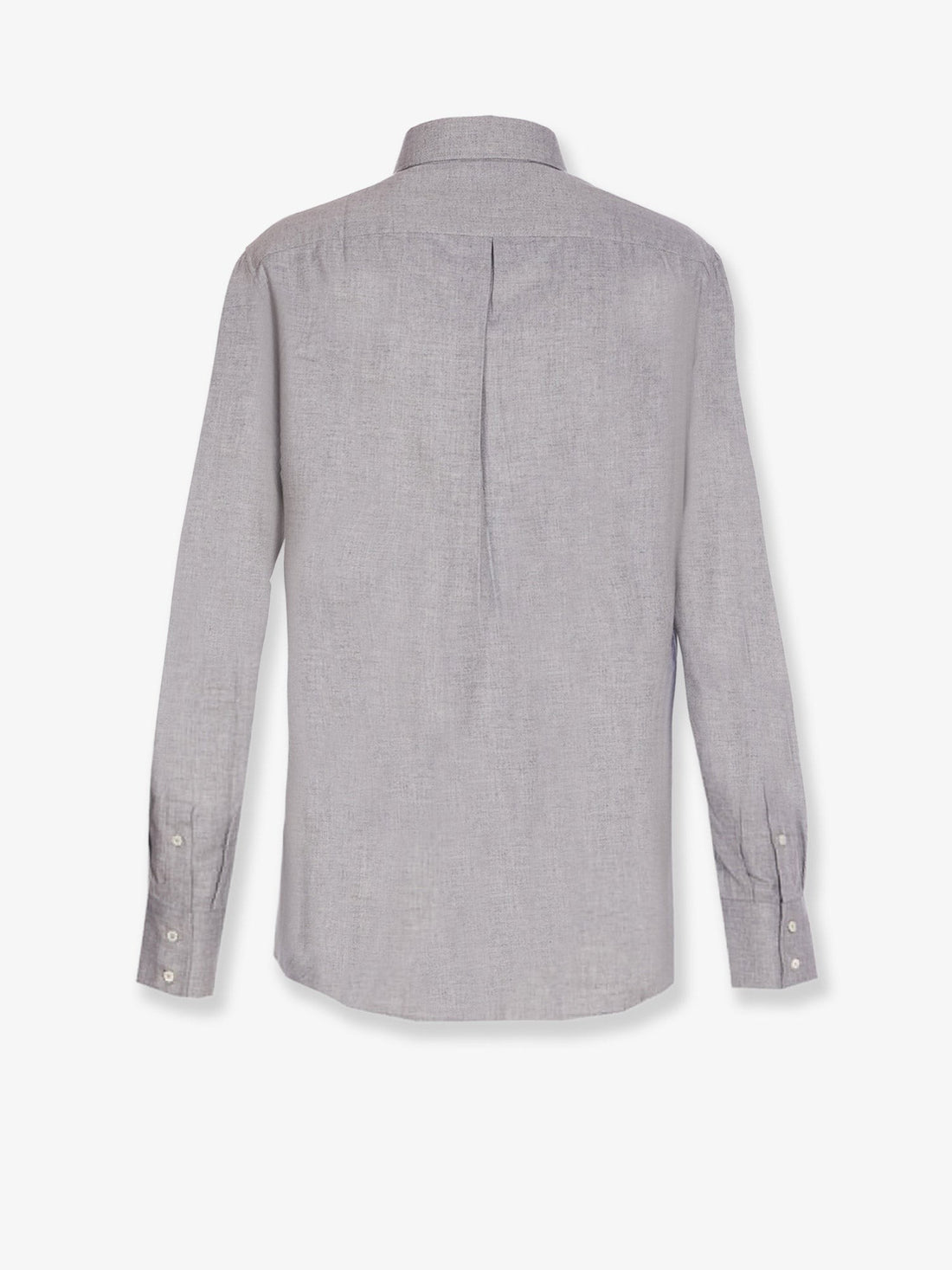 Cotton blend slim fit shirt