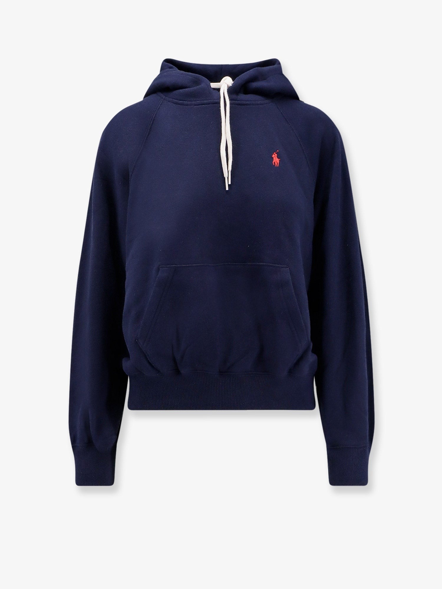 Cotton blend sweatshirt with hood