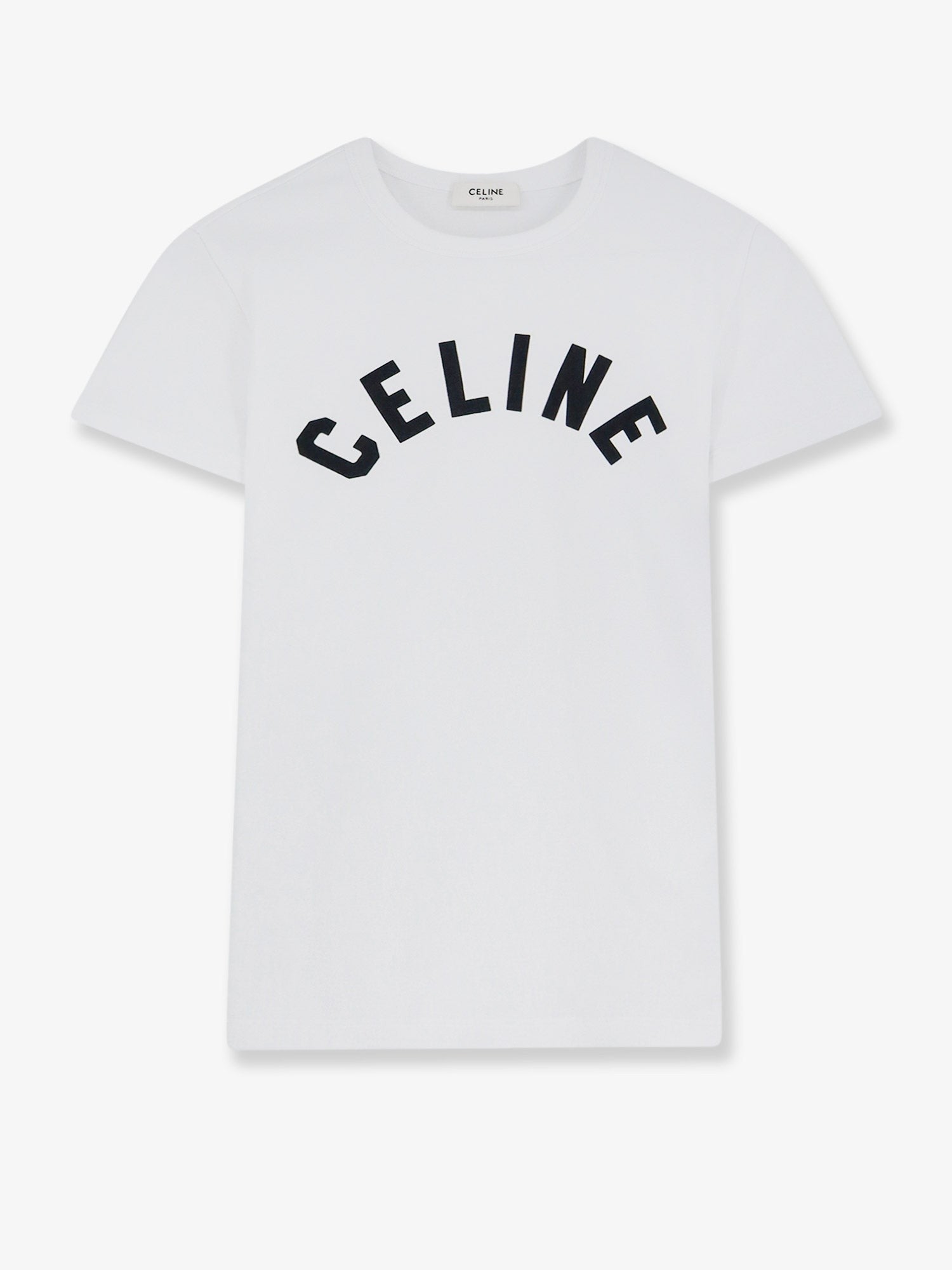 Celine - Cotton blend T-shirt with front logo print