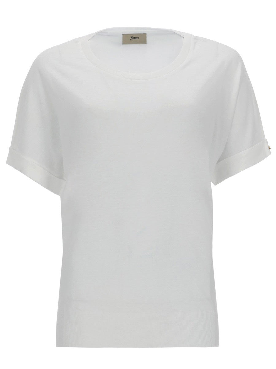 Herno - COTTON BLEND T-SHIRT cotton-blend-t-shirt_8866488e-0426-4d2c-9470-3b17afd9a8b2