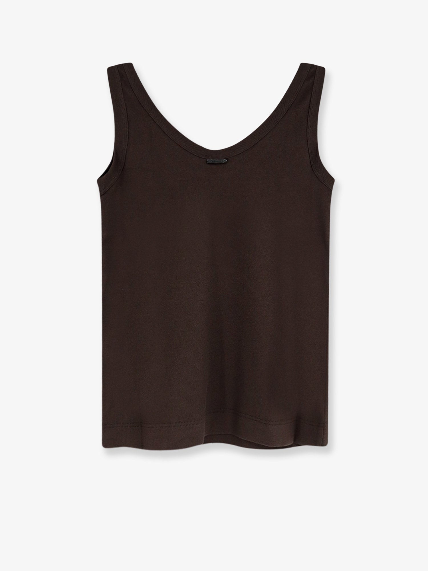 Brunello Cucinelli - Cotton blend tank top with back monili detail