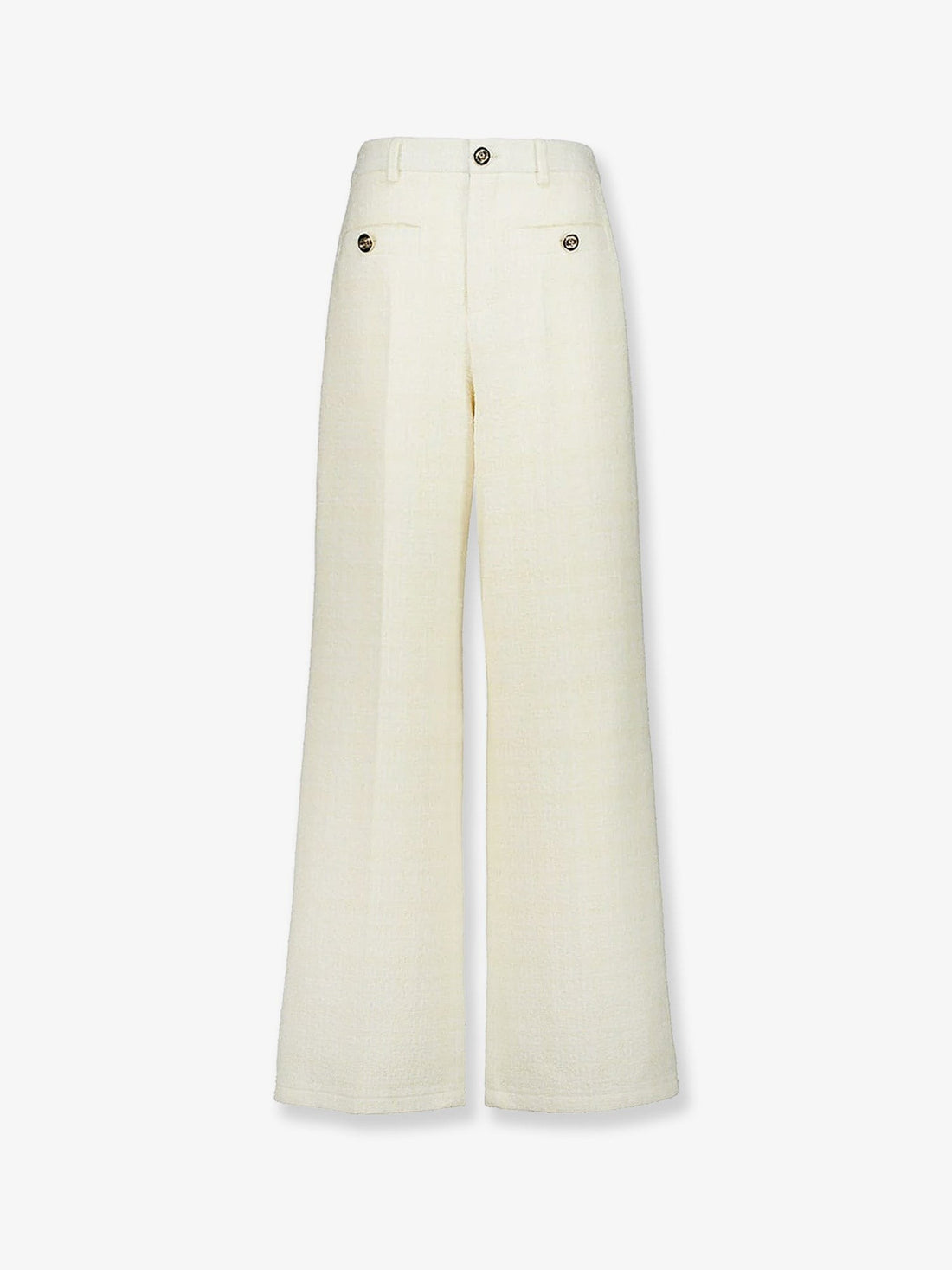 Gucci - Cotton blend trousers with checked pattern cotton-blend-trousers-with-checked-pattern