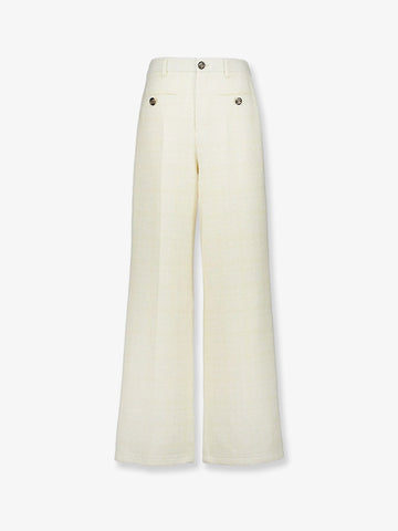 Gucci - Cotton blend trousers with checked pattern cotton-blend-trousers-with-checked-pattern