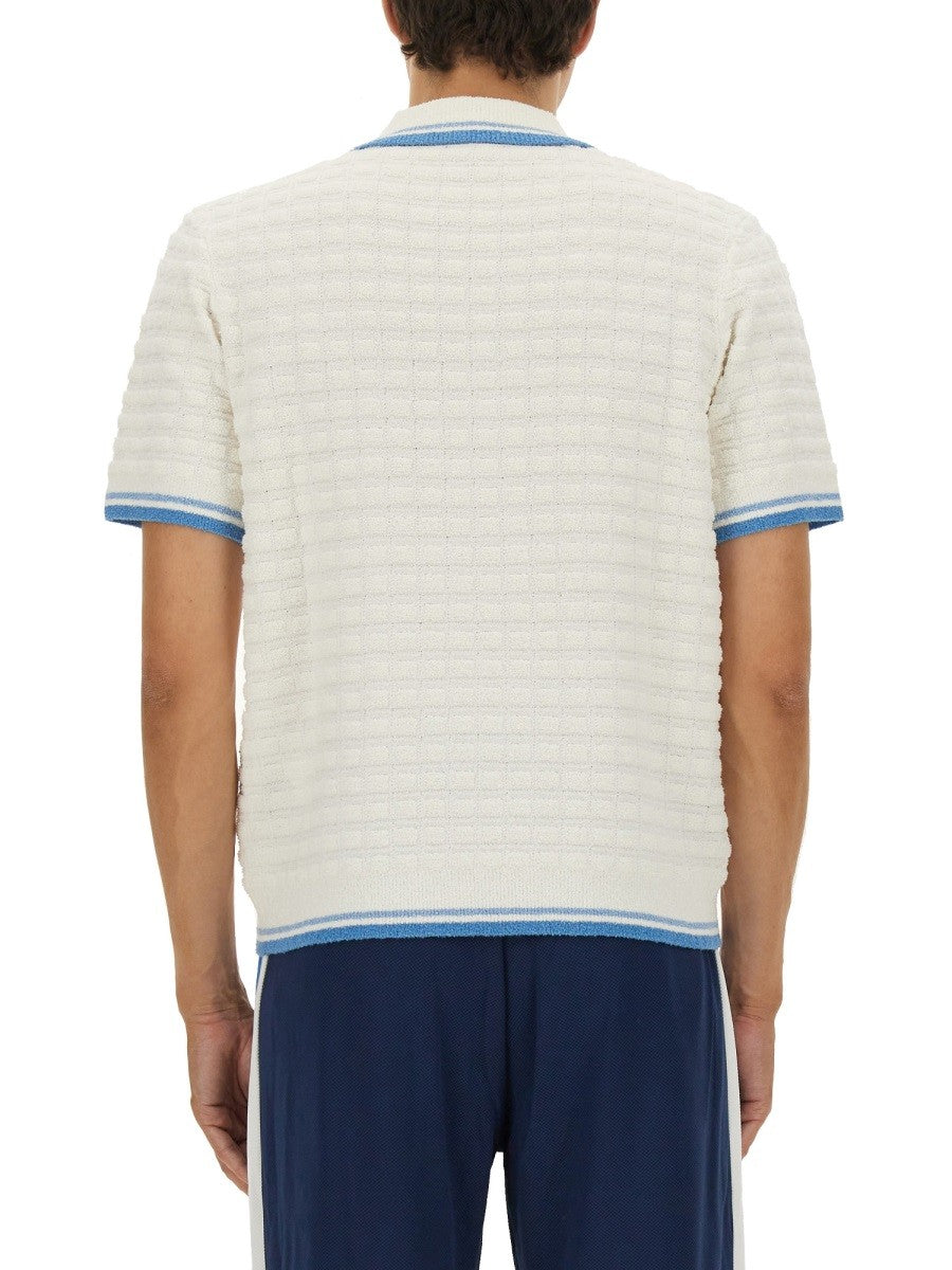 COTTON BOUCLÉ POLO SHIRT