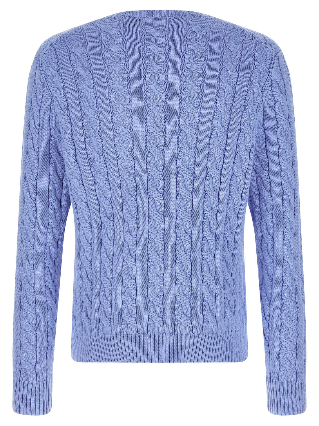 Polo Ralph Lauren - Cotton braided sweater Light Blue
