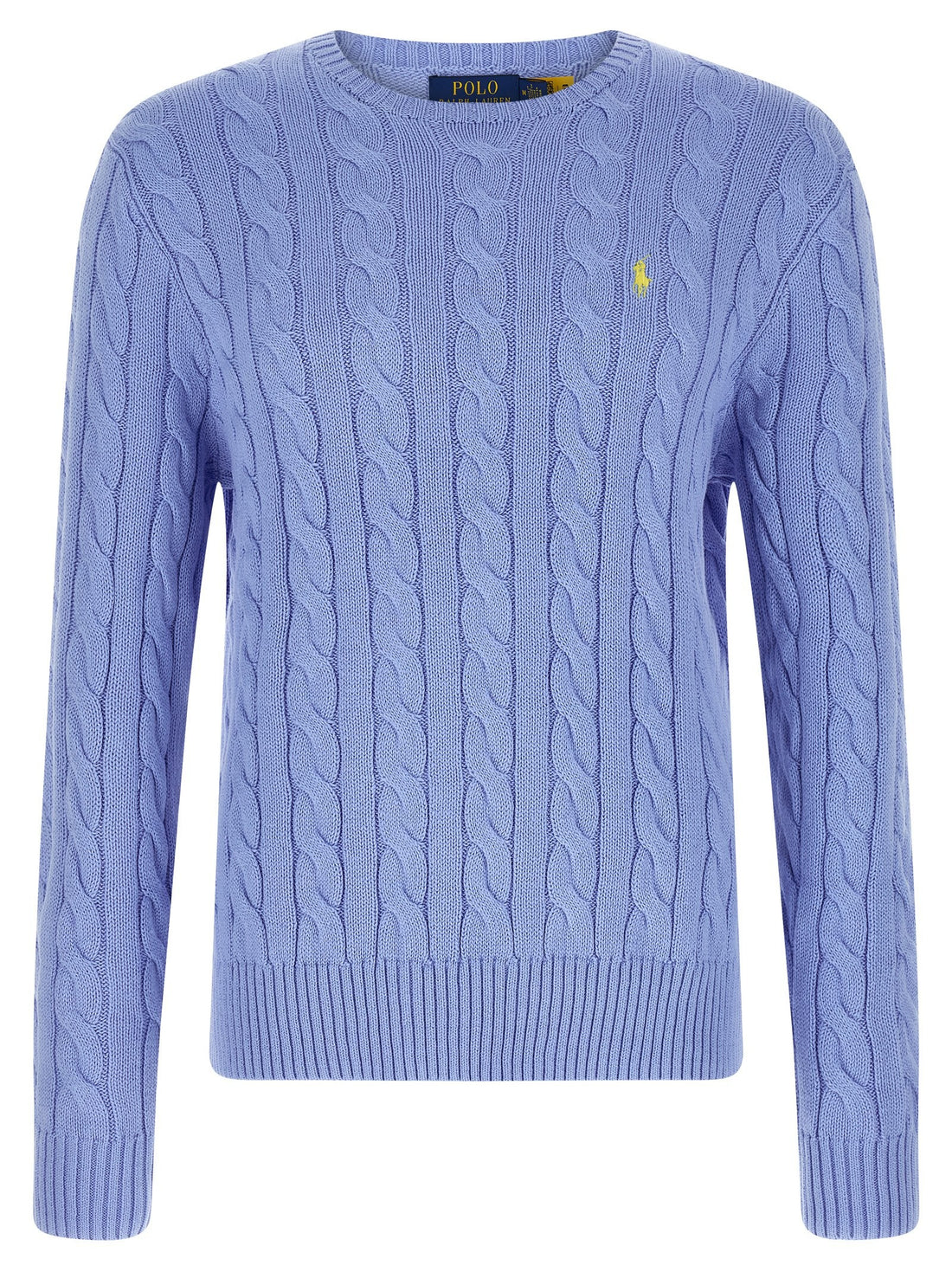 Polo Ralph Lauren - Cotton braided sweater Light Blue