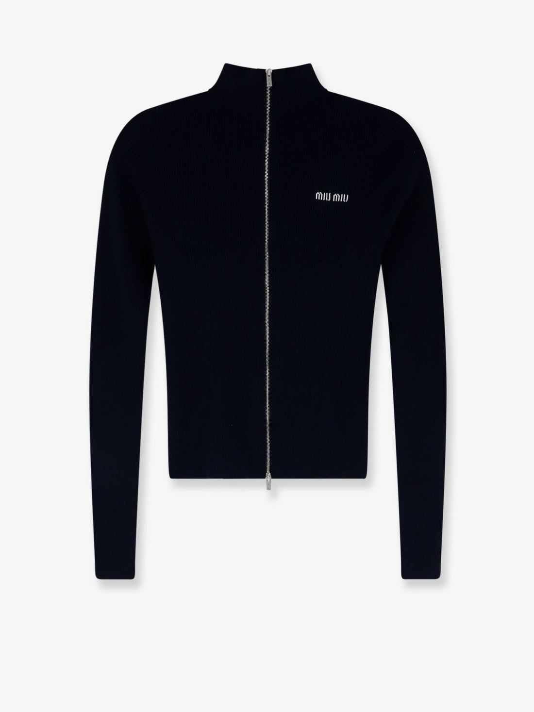 Miu Miu - Cotton cardigan with front logo inlay cotton-cardigan-with-front-logo-inlay_77767d17-d114-4c71-be6b-0fb2060c6ad7