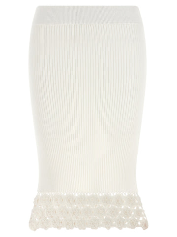 GANNI - 'Cotton Crochet' skirt