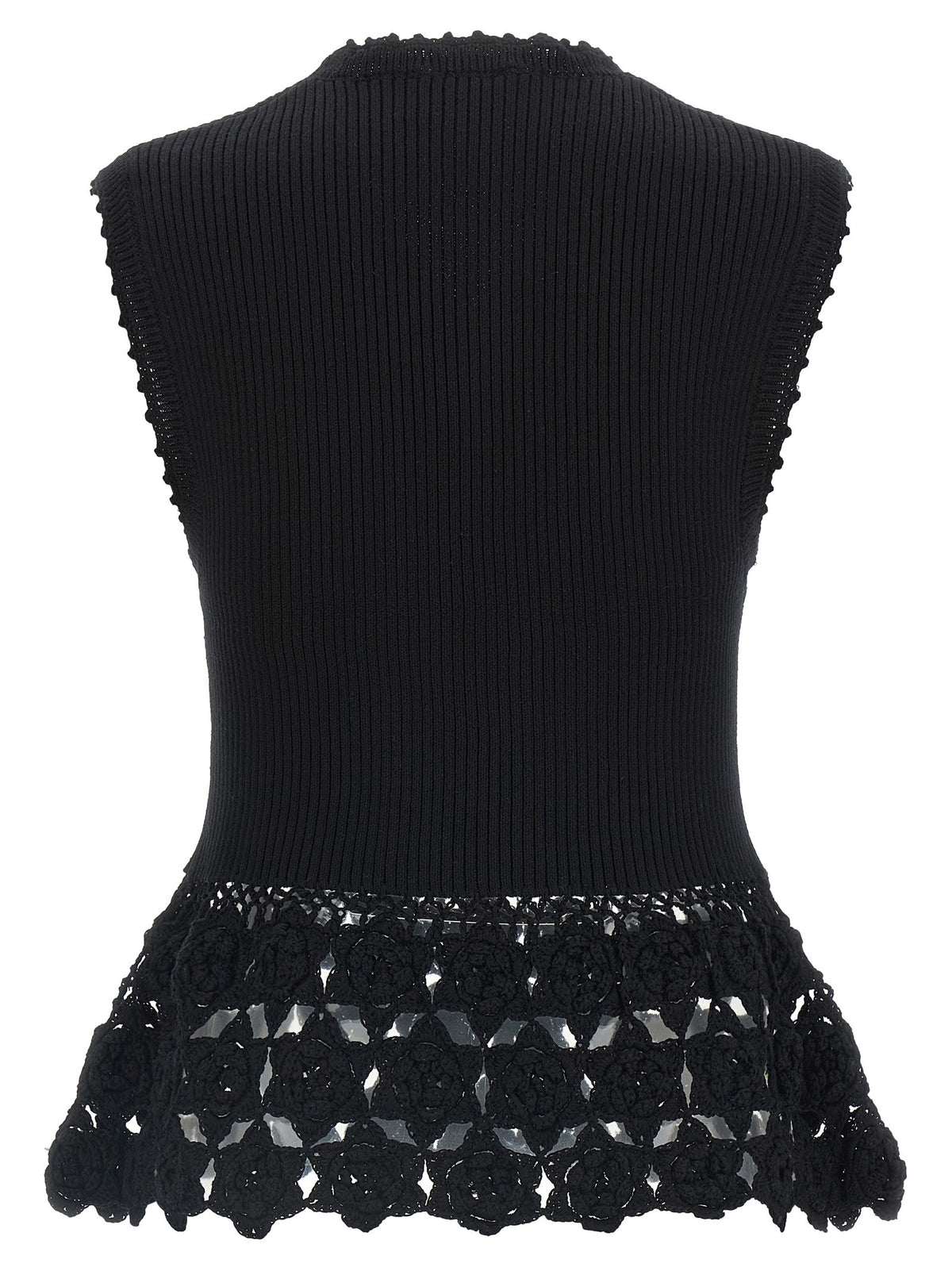 GANNI - 'Cotton Crochet' vest