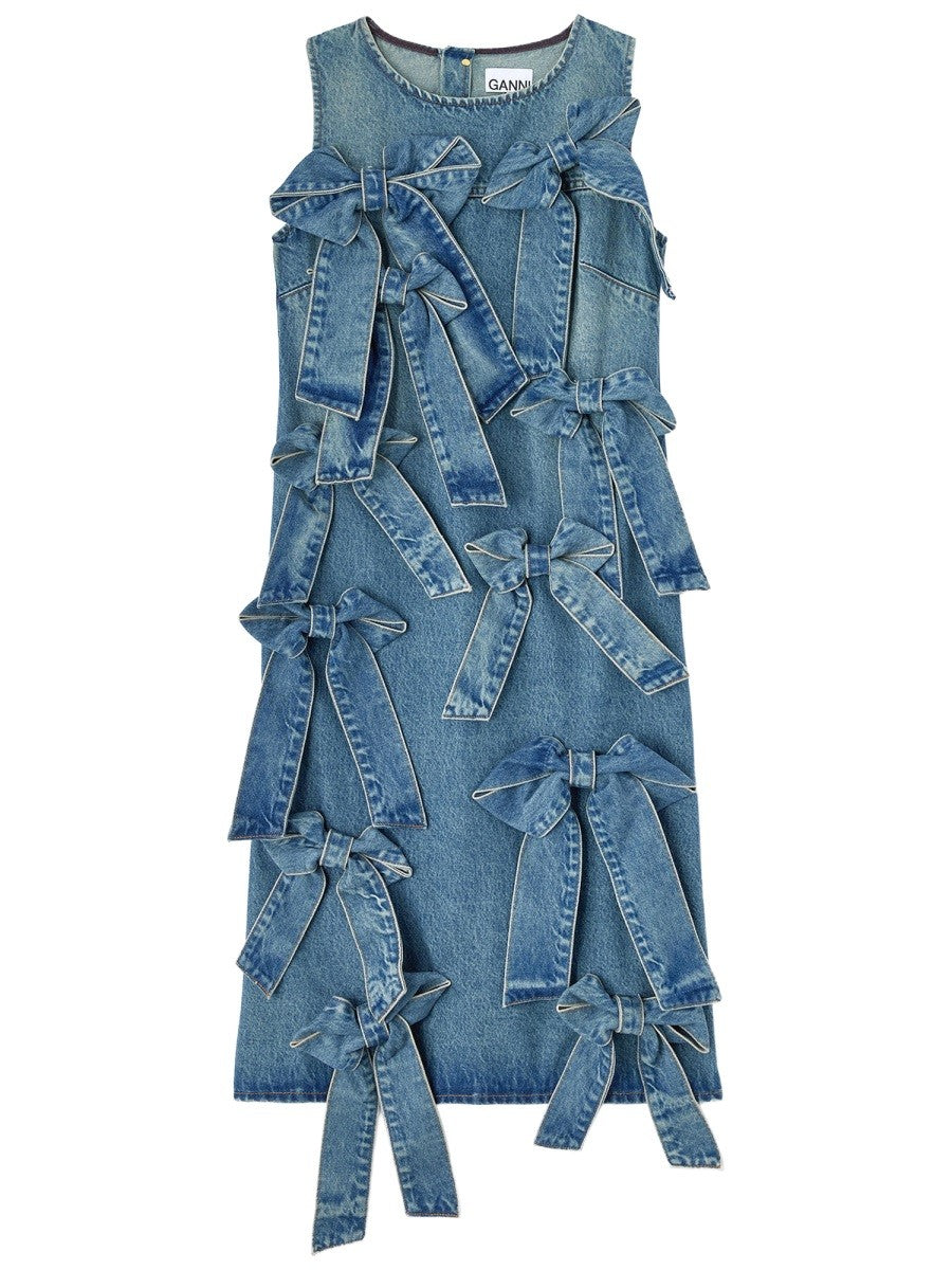 GANNI - COTTON DENIM DRESS cotton-denim-dress