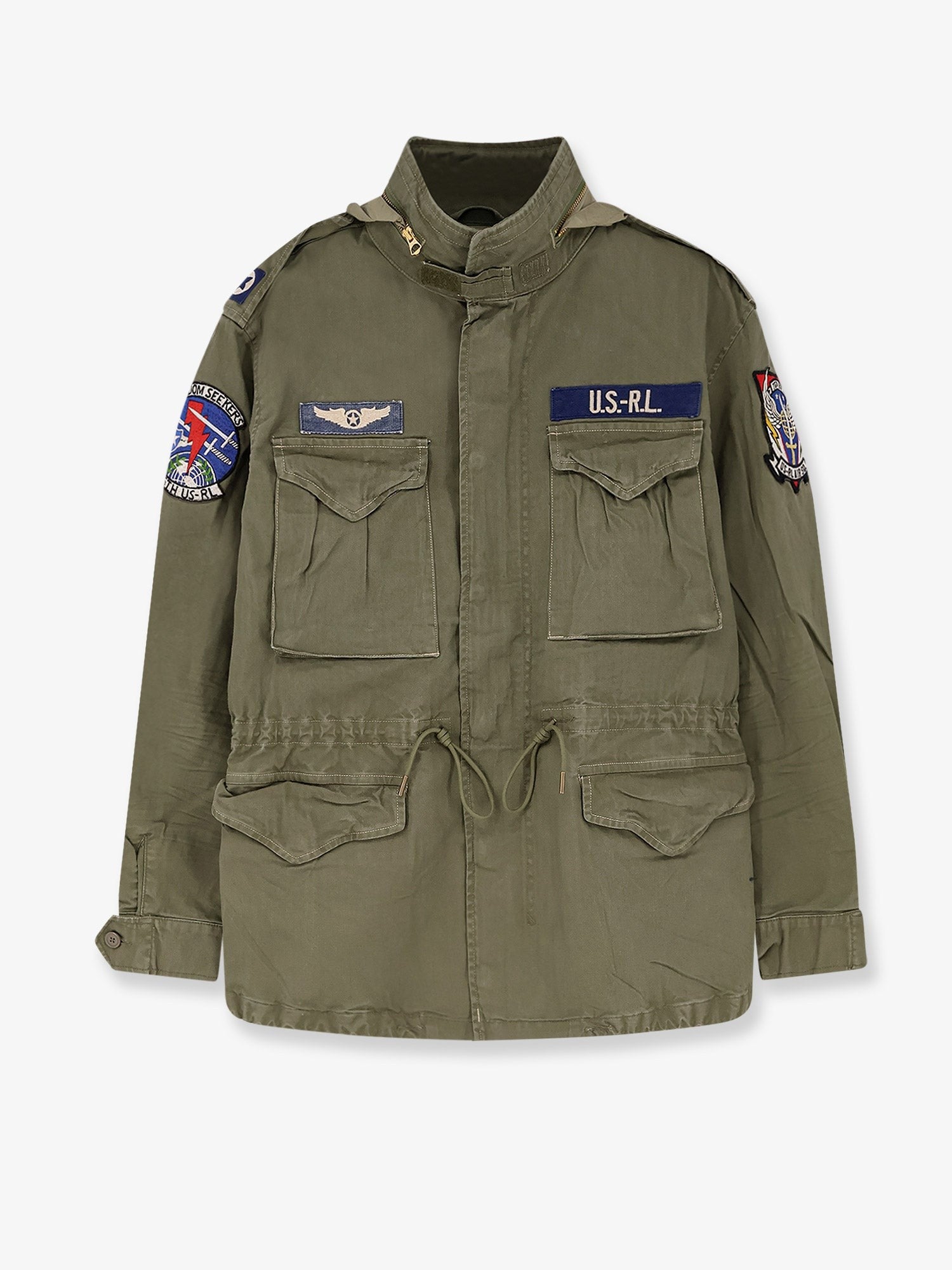 Cotton denim jacket with front logo patch cotton-denim-jacket-with-front-logo-patch_59f96108-ca43-4b3e-adfb-4b6fa0af2023