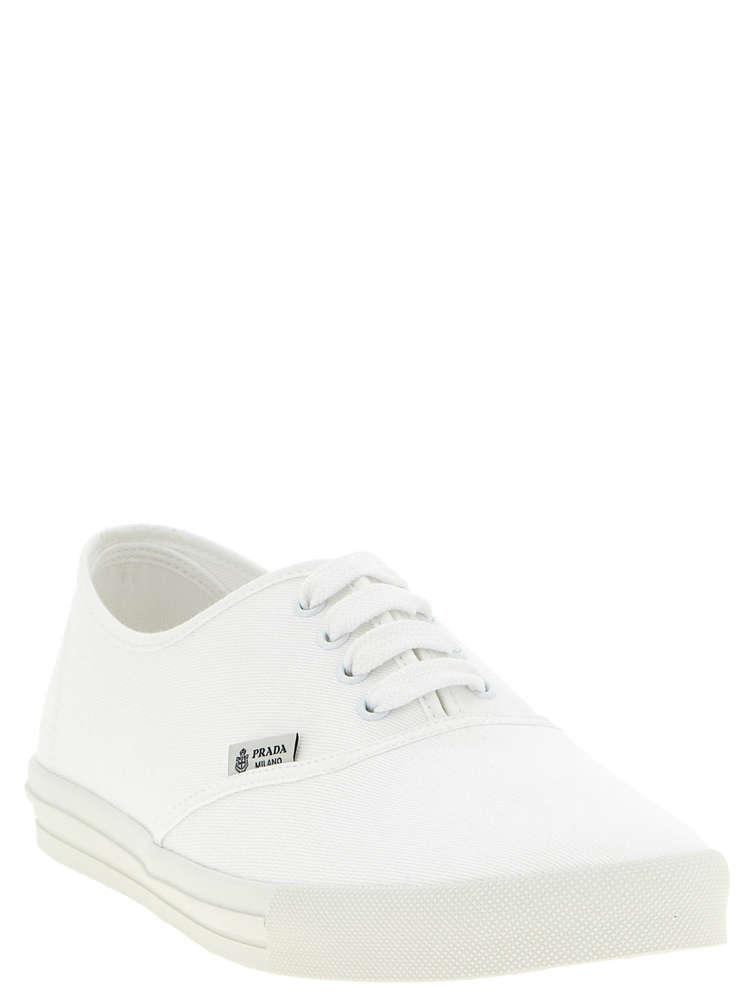 PRADA - Cotton drill sneakers White