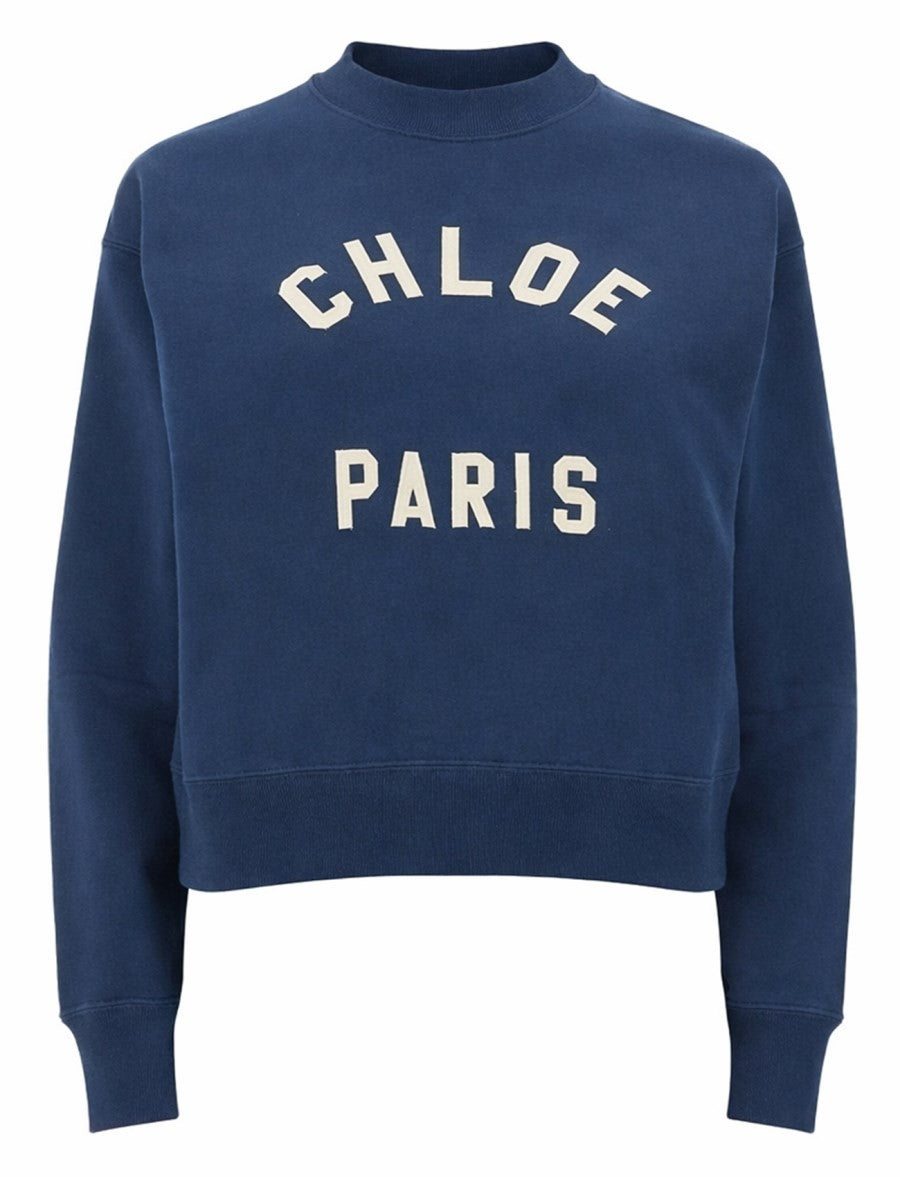 CHLOÉ - COTTON FLEECE LOGO PULLOVER cotton-fleece-logo-pullover_d350fe0a-d13e-41a9-a061-4a319508601d