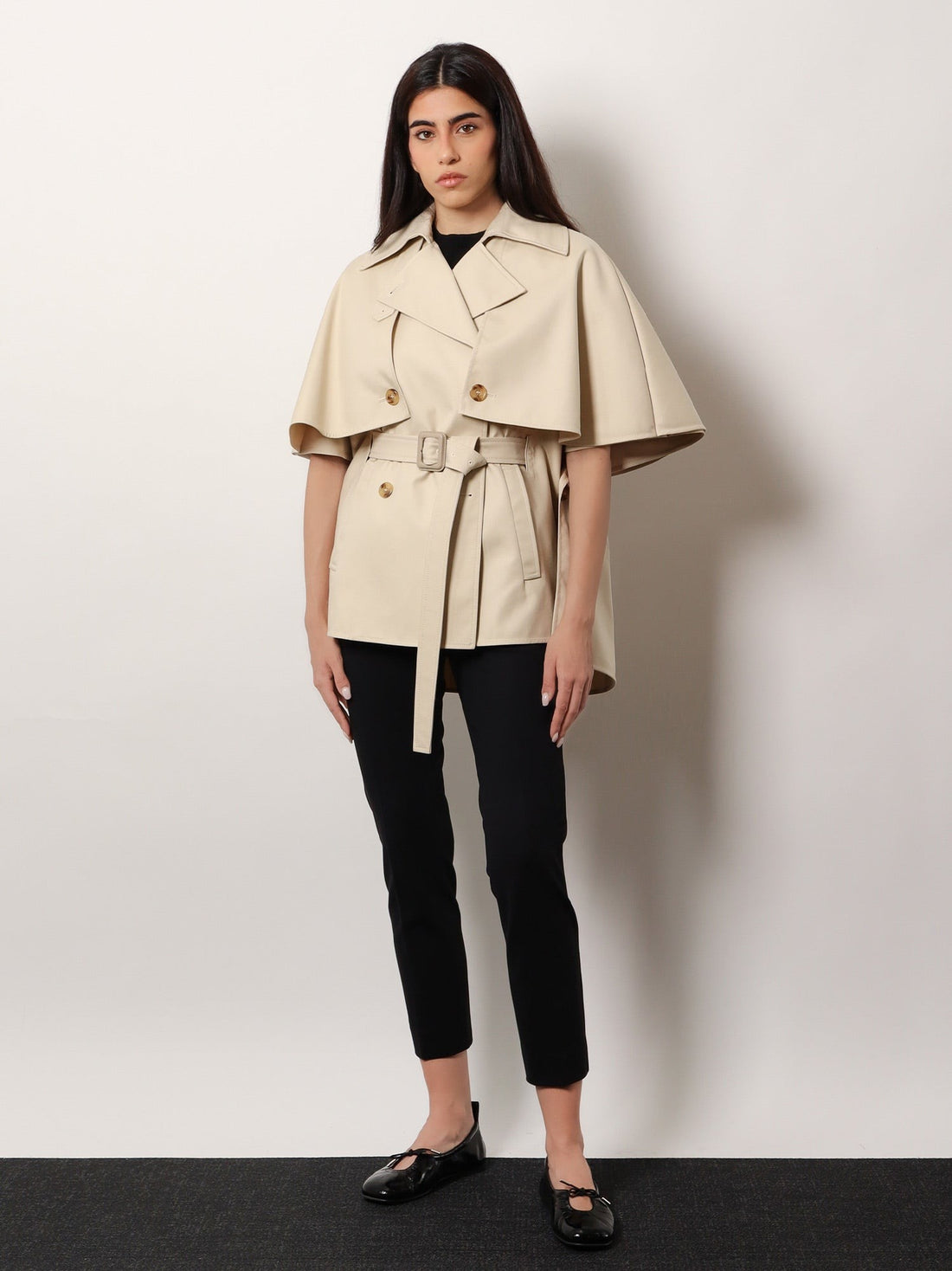 Cotton gabardine Sigfrid cape
