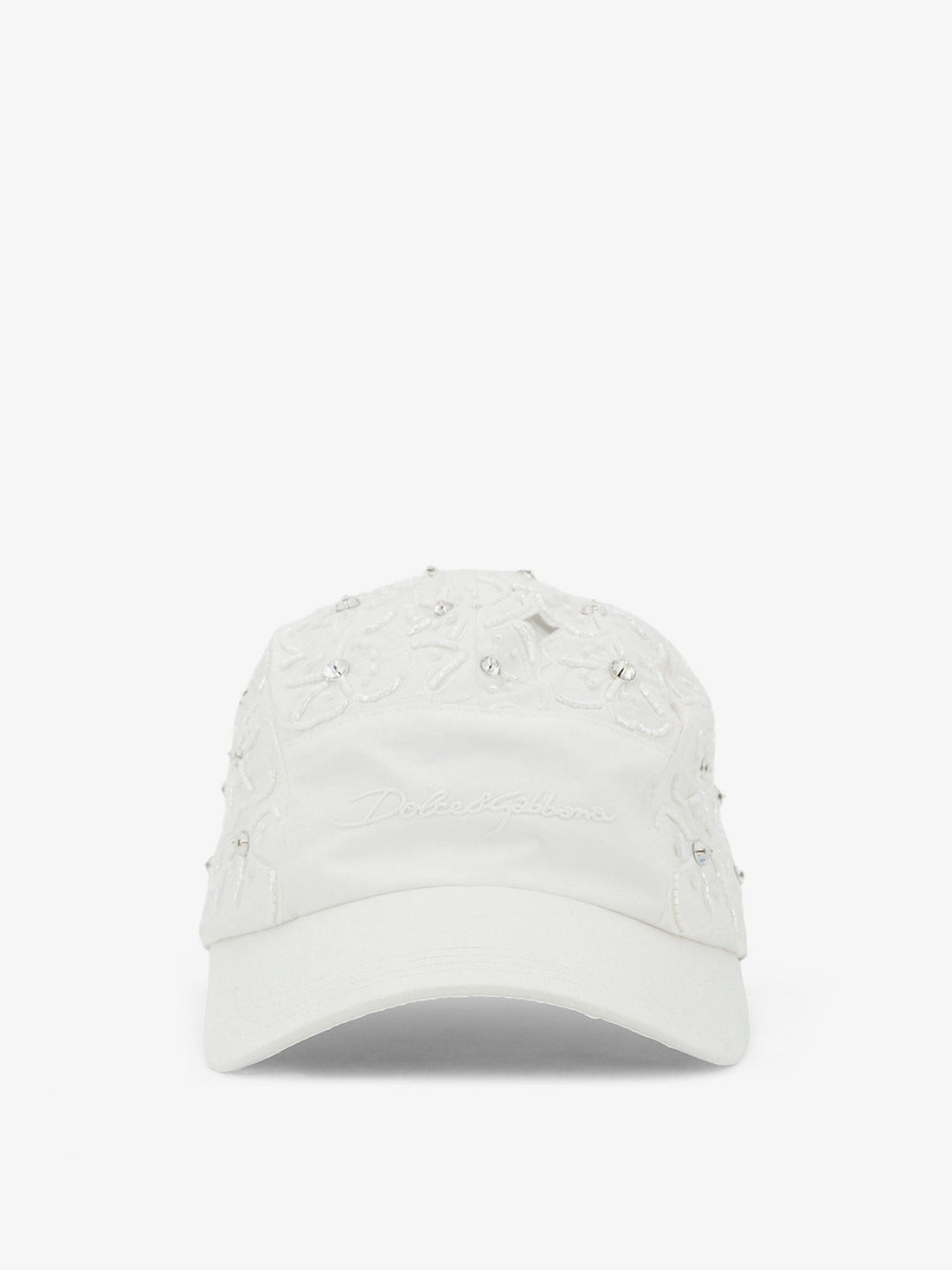 Dolce & Gabbana Cotton hat with all-over floral embroidery
