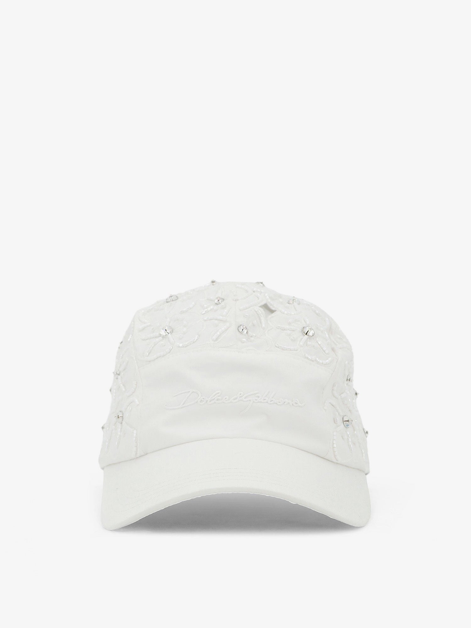 Dolce & Gabbana Cotton hat with all-over floral embroidery