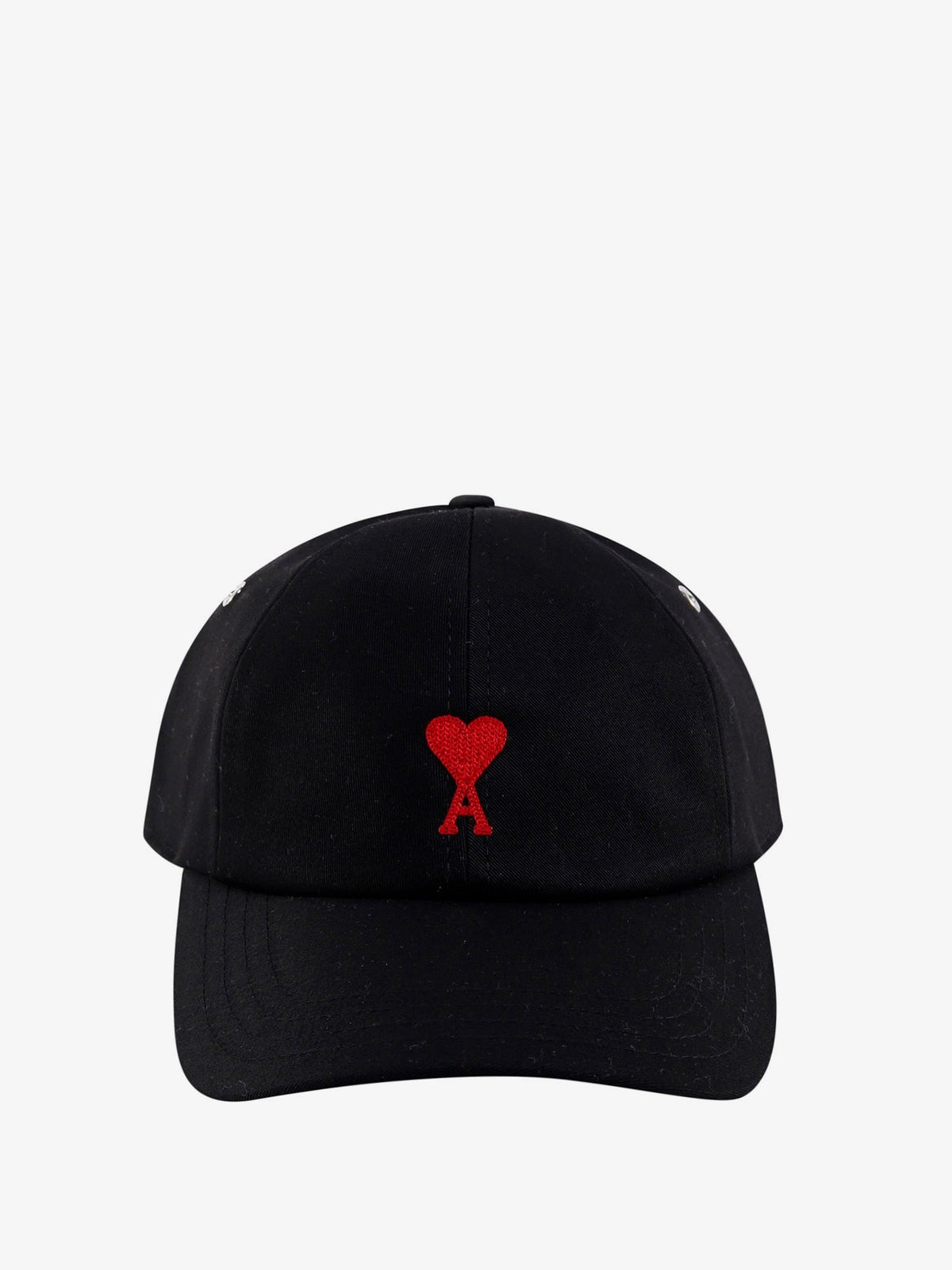AMI PARIS - Cotton hat with embroidered logo on the front