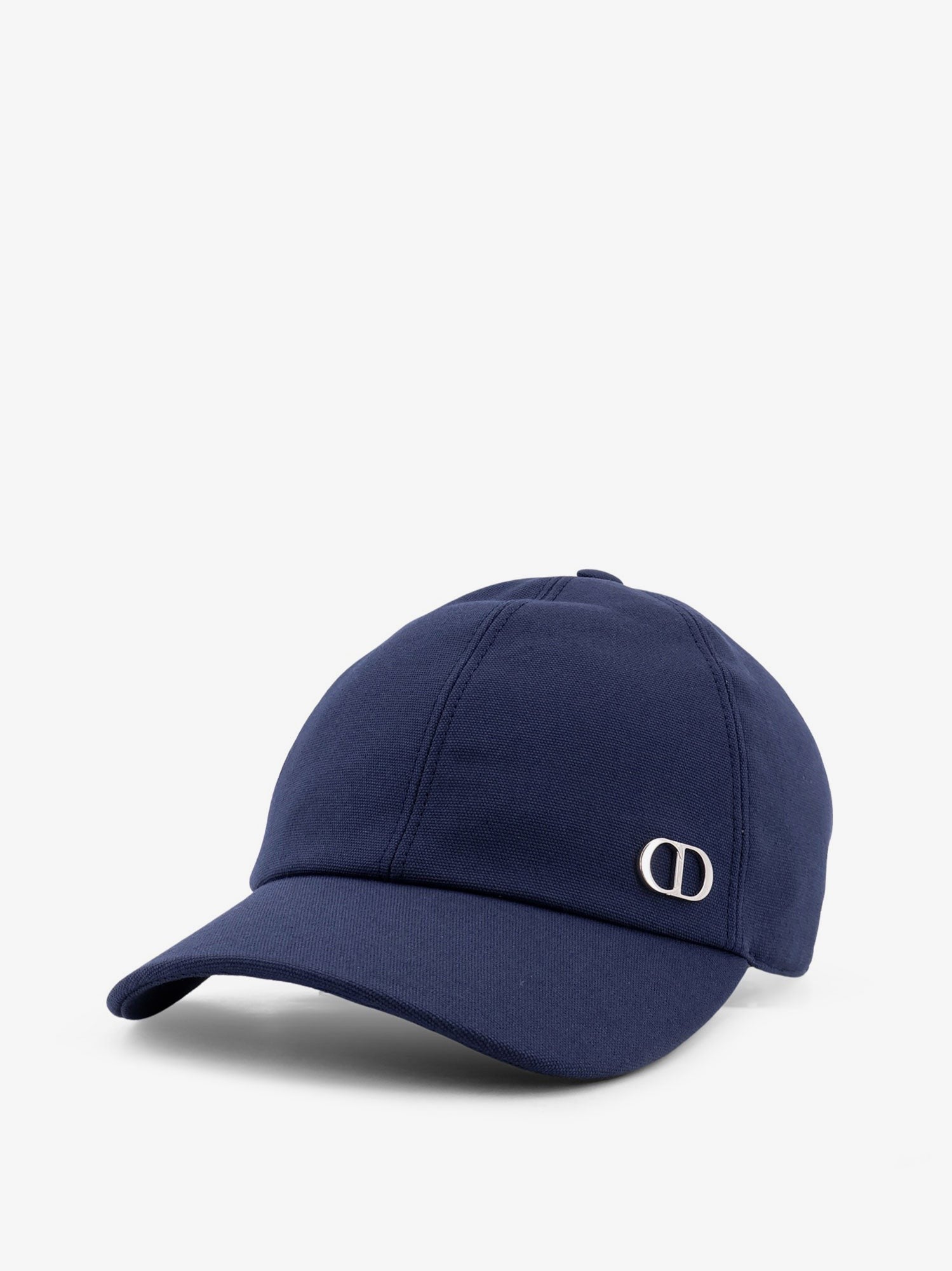 Cotton hat with metal CD logo