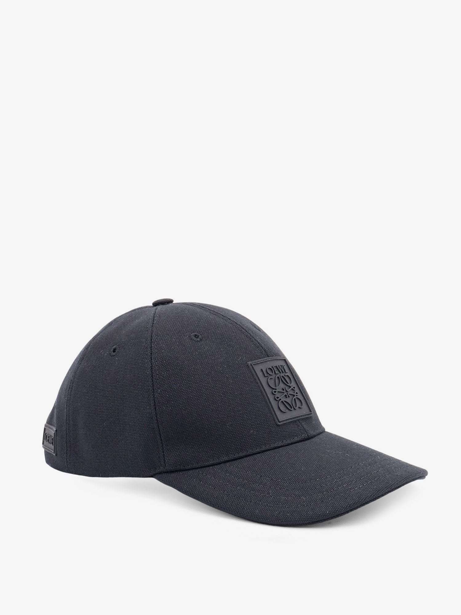 LOEWE - Cotton hat with rubber Anagram logo patch