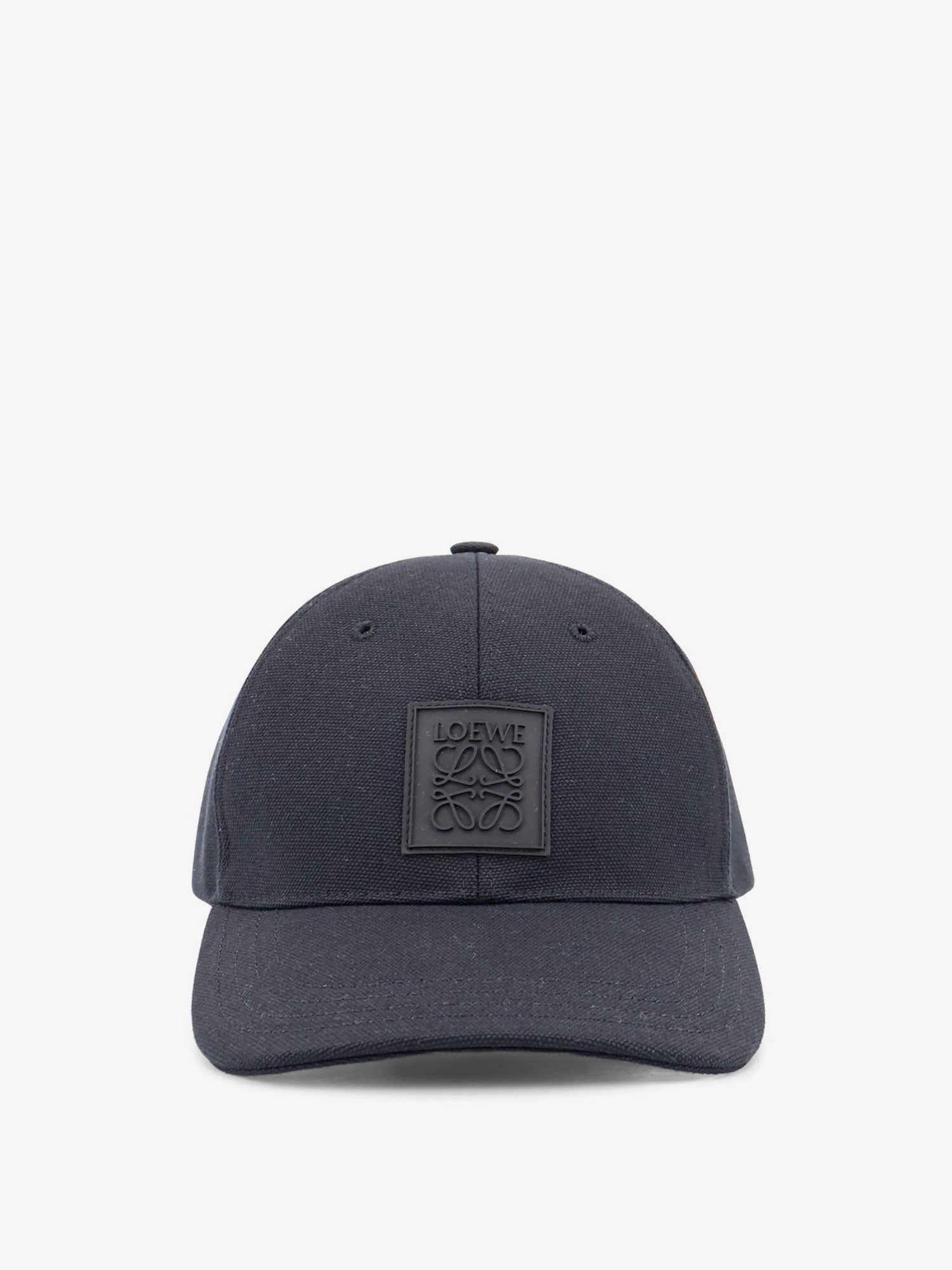 LOEWE - Cotton hat with rubber Anagram logo patch