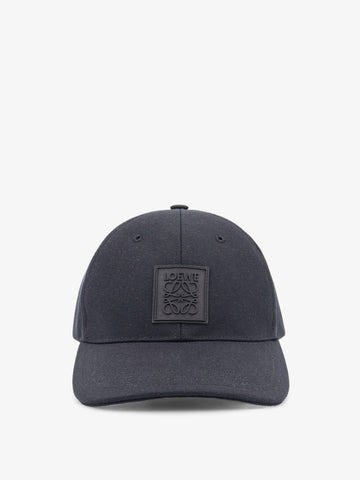 LOEWE - Cotton hat with rubber Anagram logo patch