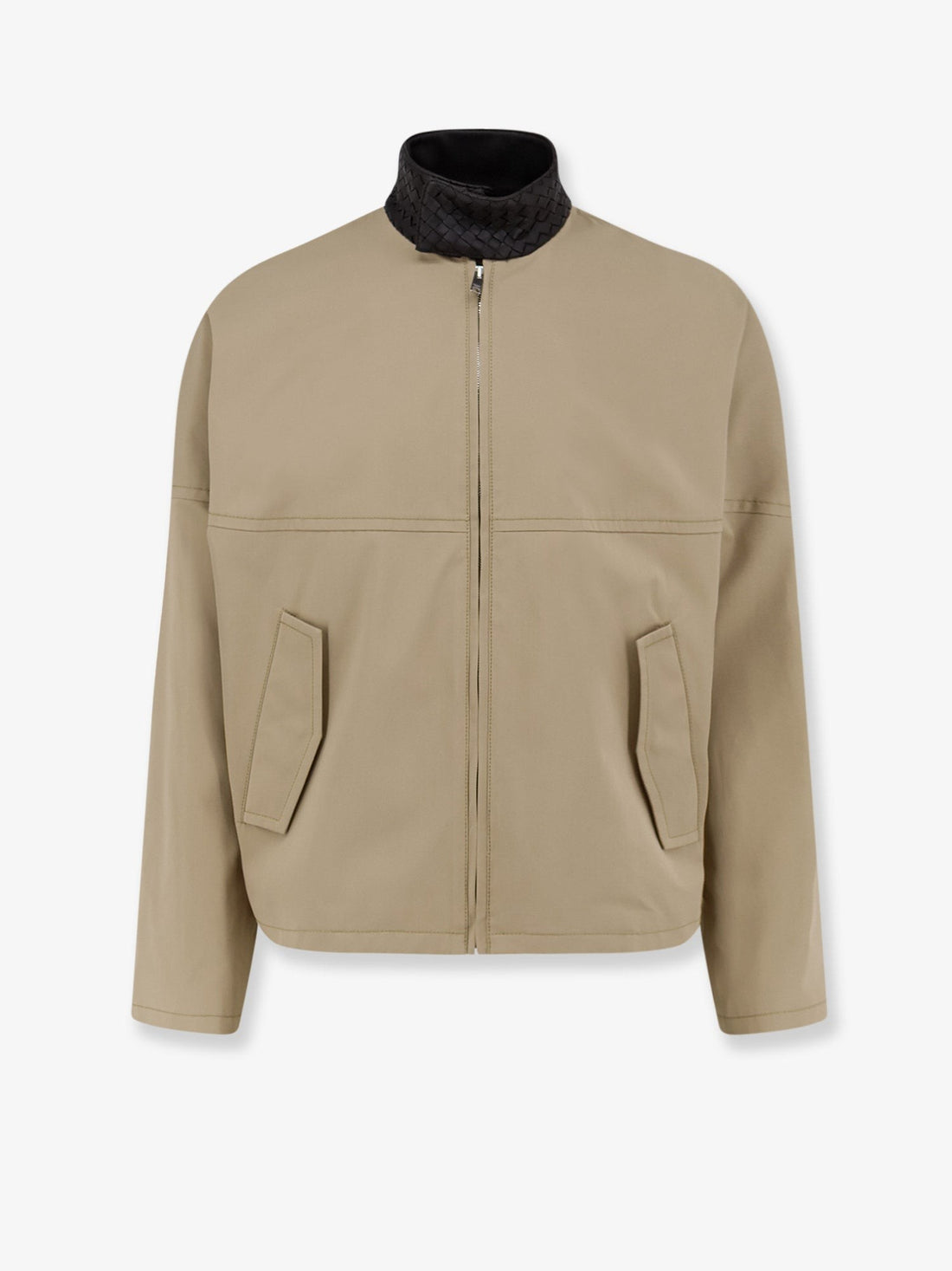 Bottega Veneta - Cotton jacket with Intrecciato detail cotton-jacket-with-intrecciato-detail