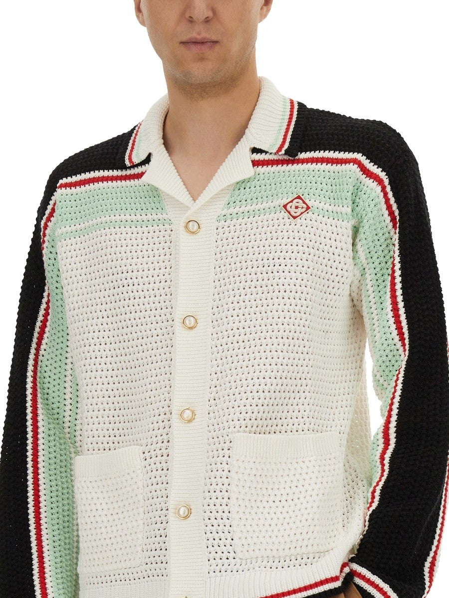 COTTON KNIT TENNIS SHIRT
