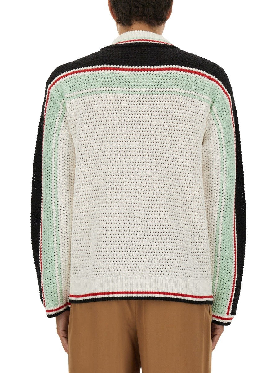 COTTON KNIT TENNIS SHIRT