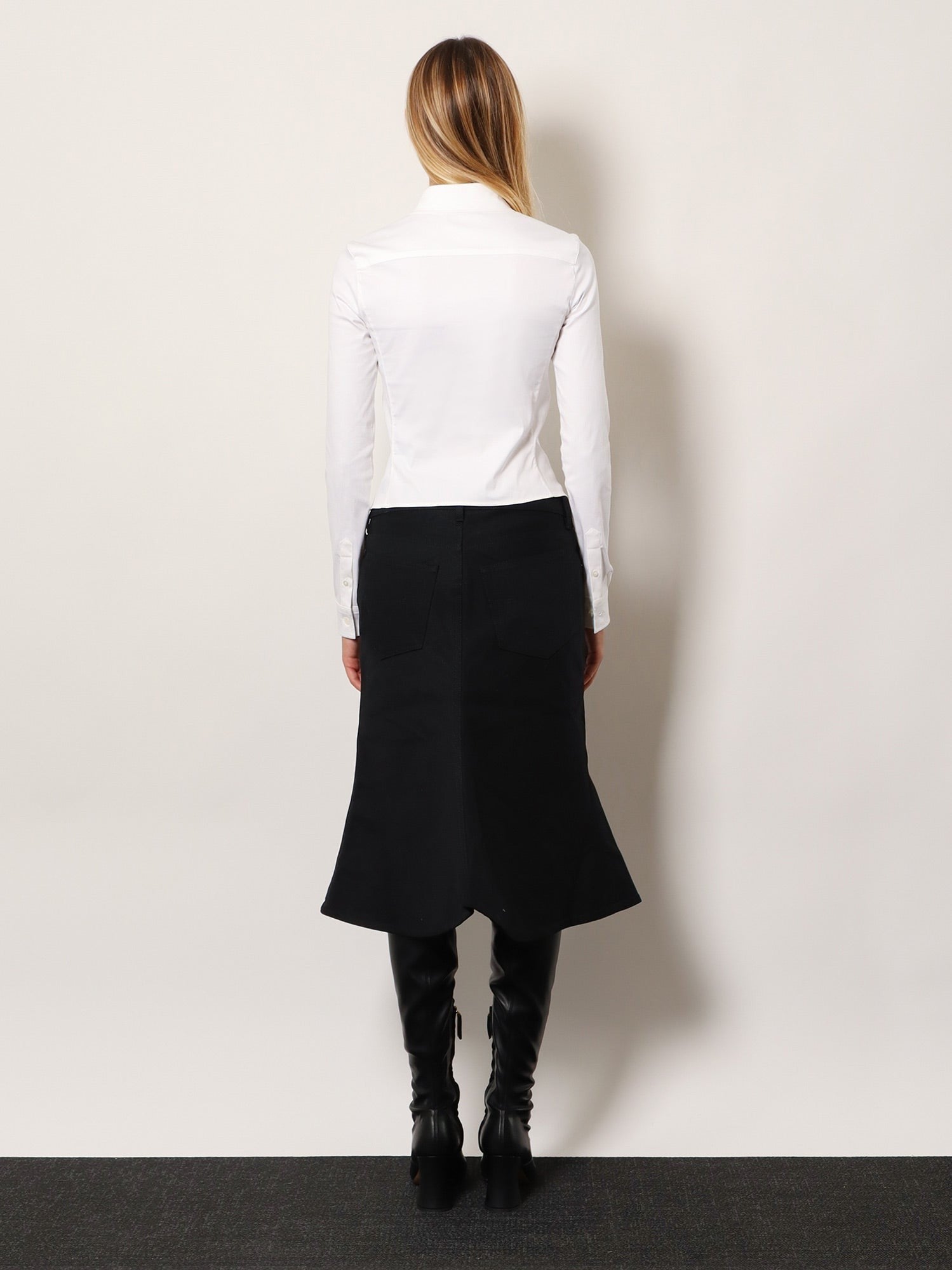 Cotton Midi Skirt