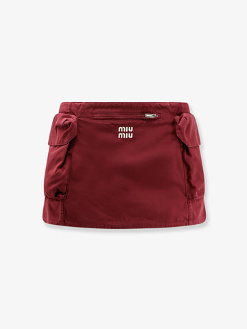 Cotton mini skirt