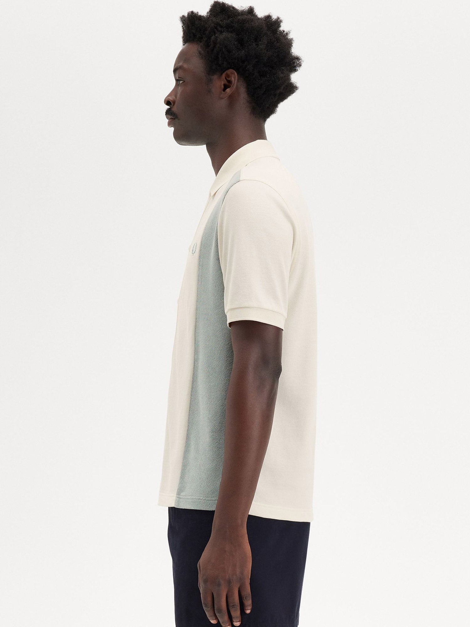 Cotton piquet polo shirt with towel inserts