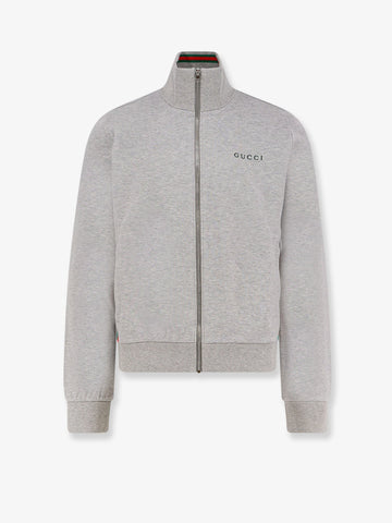 Cotton piquet sweatshirt